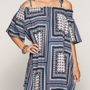 Bohemian Print Swing Dress